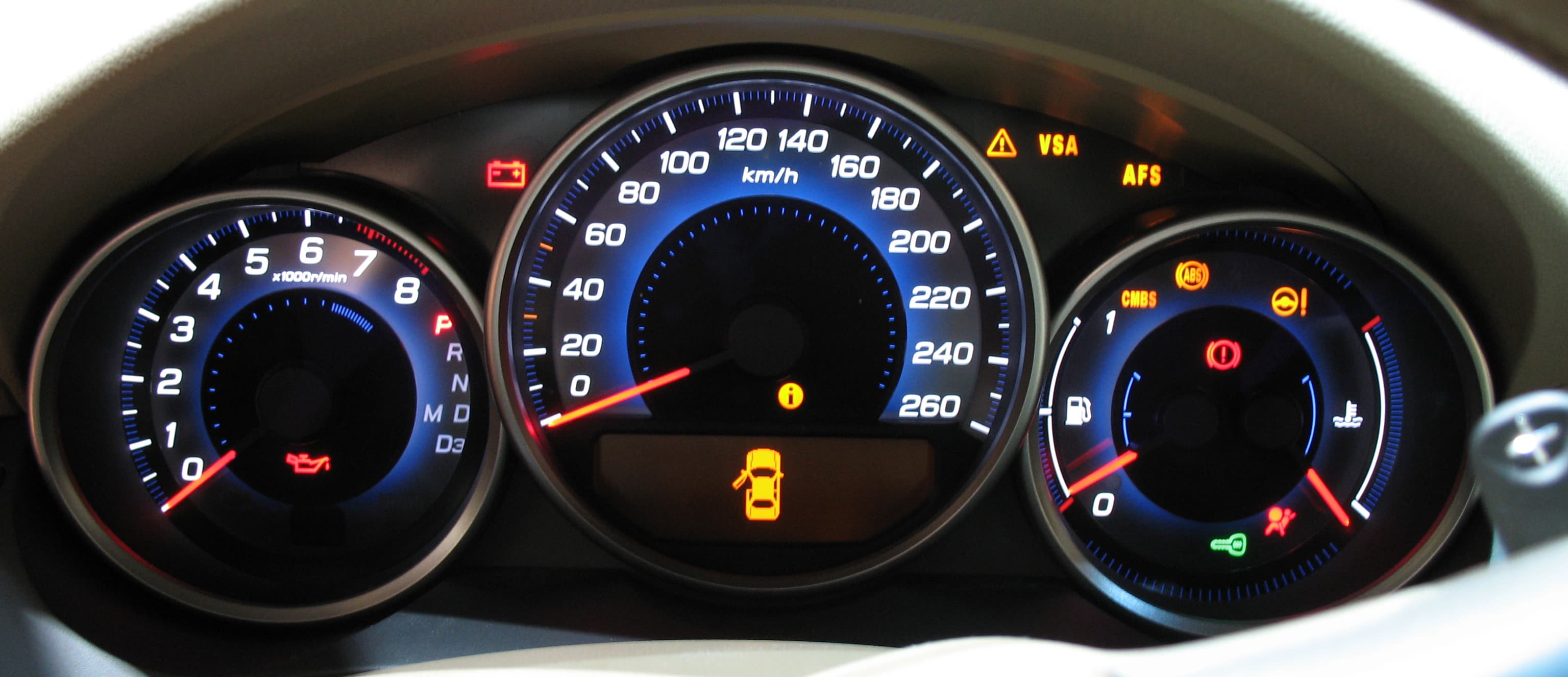 Tableau de bord BMW E30 — compteur VDO avec tachymètre et OBC