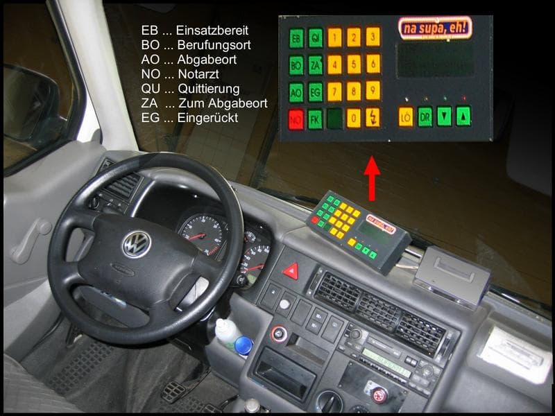 Tableau de bord VW Transporter T4 avec compteur et écran multifonction